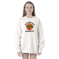 Tshirthane P20598S2035 Cobra Kai Miyagi Do Karate 2ip Kadın Beyaz Sweatshirt