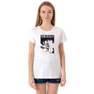 Tshirthane P20713S8592 Bisiklet Yaka Beyaz Kadın T-shirt