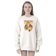 Tshirthane P20924S2113 Demon Slayer Anime Zenitsu Poster 2ip Kadın Beyaz Sweatshirt
