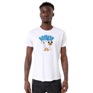 Tshirthane P20979S6434 Bisiklet Yaka Beyaz Erkek T-shirt