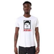 Tshirthane P21001S8085 Bisiklet Yaka Beyaz Erkek T-shirt