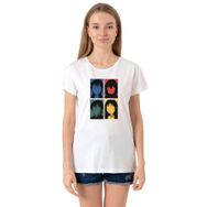 Tshirthane P21018S7320 Bisiklet Yaka Beyaz Kadın T-shirt