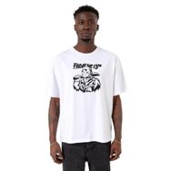 Tshirthane P21112S1273 Halloween Oversize Erkek Beyaz T-shirt