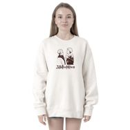 Tshirthane P21684S3570 Jujutsu Kaisen Anime Long 2ip Kadın Beyaz Sweatshirt