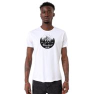 Tshirthane P21822S7654 Bisiklet Yaka Beyaz Erkek T-shirt