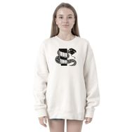 Tshirthane P22007S8908 Monogatari Anime Nadeko Snake Symbol 2ip Kadın Beyaz Sweatshirt