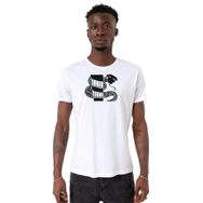 Tshirthane P22013S9527 Bisiklet Yaka Beyaz Erkek T-shirt