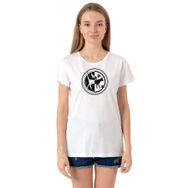 Tshirthane P22082S2080 Bisiklet Yaka Beyaz Kadın T-shirt