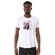 Tshirthane P22236S2125 Bisiklet Yaka Beyaz Erkek T-shirt