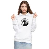 Tshirthane P22343S5228 Oogie Boogie 3ip Kapşonlu Kadın Beyaz Sweatshirt