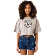 Tshirthane P22475S6918 Ozark Marty Byrde's Logo Taş Rengi Kadın Crop