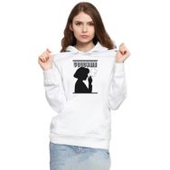 Tshirthane P22575S2272 Pulp Fiction Mia Wallace Goddamn Beyaz 3ip Kapüşonlu Kadın Sweatshirt