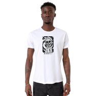 Tshirthane P22608S6027 Bisiklet Yaka Beyaz Erkek T-shirt