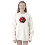 Tshirthane P22717S6860 Rurouni Kenshin Samurai Logo Beyaz 2ip Kadın Sweatshirt