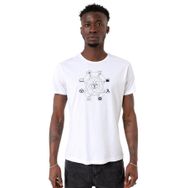 Tshirthane P22777S9571 Bisiklet Yaka Beyaz Erkek T-shirt