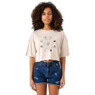 Tshirthane P22790S8069 Sense8 Sensates Cluster Bej Kadın Crop