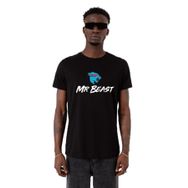 Tshirthane P22836S6594 Mr Beast Siyah Erkek T-shirt