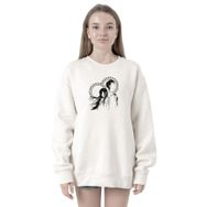 Tshirthane P23011S239 Steins Gate Okabe and Kurisu Beyaz 2ip Kadın Sweatshirt