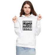 Tshirthane P23188S2770 The Psycho Bunch Beyaz 3ip Kapüşonlu Kadın Sweatshirt