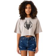 Tshirthane P23241S8792 The Rings Of Power Sketch Taş Rengi Kadın Crop
