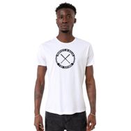 Tshirthane P23351S4137 Bisiklet Yaka Beyaz Erkek T-shirt