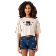 Tshirthane P23393S2800 The Wheel Of Time Aiel Bej Kadın Crop