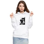 Tshirthane P23640S5305 Cowboy Bebop Spike See You Space Cowboy 3ip Kapüşonlu Kadın Beyaz Sweatshirt