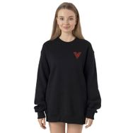 Tshirthane P23852S3147 Siyah Kadın Sweatshirt
