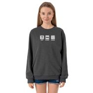 Tshirthane P24241S1943 Füme Kadın Sweatshirt
