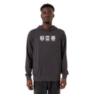 Tshirthane P24243S4176 Eat Sleep Anime Füme 2 ip Kapüşonlu Erkek Sweatshirt