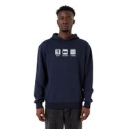 Tshirthane P24244S3731 Eat Sleep Anime Lacivert 3 ip Kapüşonlu Erkek Sweatshirt