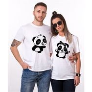 Tshirthane Panda Dans 2'li Sevgili T-shirt