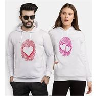 Tshirthane Parmak İzi Kalp 2'li Sevgili Sweatshirt