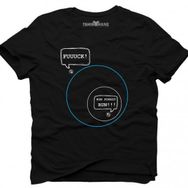 Tshirthane Pubg Mavi Alan Fu*k Koş Run Forest Siyah Erkek T-shirt