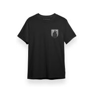 Tshirthane Ragnarok Fenrir Logo Siyah Kısa Kol Erkek T-shirt