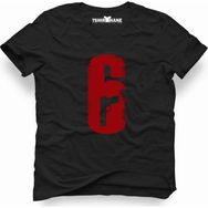 Tshirthane Rainbow Six 6 Siyah Erkek T-shirt