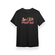 Tshirthane Scooby Doo Team Heads Logo Siyah Kısa Kol Erkek T-shirt