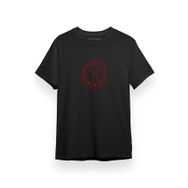 Tshirthane Shang-Chi and the Legend of the Ten Rings Art Logo Siyah Kısa Kol Erkek T-shirt