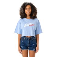 Tshirthane Stray Kids Chk Chk Boom Bebe Mavi Kadın Crop