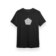 Tshirthane Tenet Rotas Logo Siyah Kısa Kol Erkek T-shirt