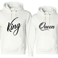 Tshirthane The King Queen 2'li Sevgili Sweatshirt