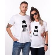 Tshirthane Tuz Biber 2'li Sevgili T-shirt