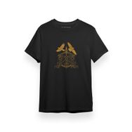 Tshirthane Vikings Gungnir Runes Siyah Kısa Kol Erkek T-shirt