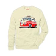 Tshirthane Volkswagen t1 minibüs Erkek Uzun Kollu Sweatshirt