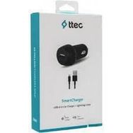 Ttec 2CKS24S Siyah USB-C+USB-A 32W Araç İçi Şarj Aleti