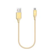 Ttec 2DK25A Altın 30 cm Alumi Cable Micro USB Şarj ve Data Kablosu
