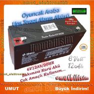 Ttec 6Volt 12Amper Bakımsız Kuru Akü