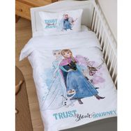 Tuğba Kuğu Cartoon Serisi Frozen Elsa ve Anna 100x150 cm Organik Bebek Nevresim Takımı