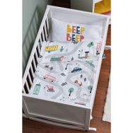 Tuğba Kuğu Iconic Serisi Beep Beep 60x100 cm Anne Yanı Beşik Nevresim Takımı