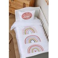 Tuğba Kuğu Pure Baby Serisi Hello Baby 100x150 cm Organik Bebek Nevresim Takımı